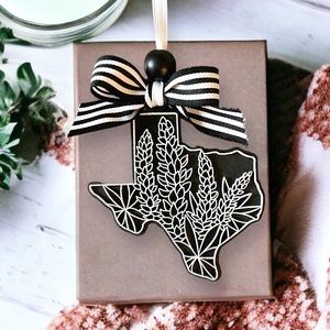 Texas Bluebonnet State Flower Car Charm Ornament